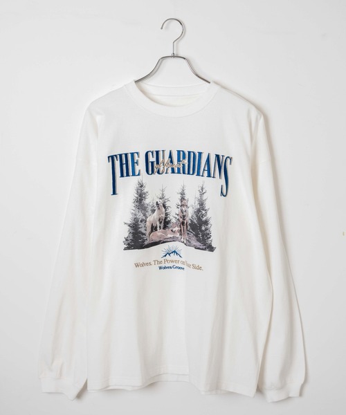 WEGO（ウィゴー）の「WEGO/ヘビーウエイト 刺繍BIGロンT（Tシャツ/カットソー・メンズ・ホワイト/杢グレー・MEDIUM/LARGE）」の4枚目の写真