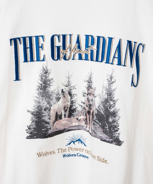 WEGO（ウィゴー）の「WEGO/ヘビーウエイト 刺繍BIGロンT（Tシャツ/カットソー・メンズ・ホワイト/杢グレー・MEDIUM/LARGE）」の3枚目の写真