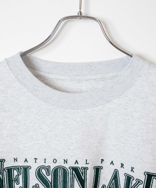 WEGO（ウィゴー）の「WEGO/ヘビーウエイト 刺繍BIGロンT（Tシャツ/カットソー・メンズ・ホワイト/杢グレー・MEDIUM/LARGE）」の5枚目の写真