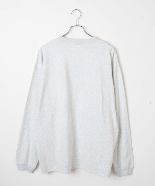 WEGO（ウィゴー）の「WEGO/ヘビーウエイト 刺繍BIGロンT（Tシャツ/カットソー・メンズ・ホワイト/杢グレー・MEDIUM/LARGE）」の8枚目の写真