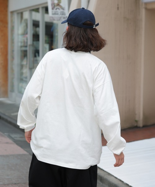 WEGO（ウィゴー）の「WEGO/ヘビーウエイト 刺繍BIGロンT（Tシャツ/カットソー・メンズ・ホワイト/杢グレー・MEDIUM/LARGE）」の11枚目の写真