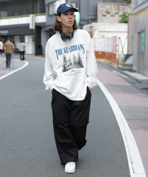 WEGO（ウィゴー）の「WEGO/ヘビーウエイト 刺繍BIGロンT（Tシャツ/カットソー・メンズ・ホワイト/杢グレー・MEDIUM/LARGE）」の12枚目の写真