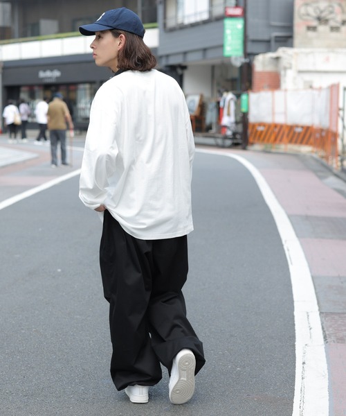 WEGO（ウィゴー）の「WEGO/ヘビーウエイト 刺繍BIGロンT（Tシャツ/カットソー・メンズ・ホワイト/杢グレー・MEDIUM/LARGE）」の14枚目の写真