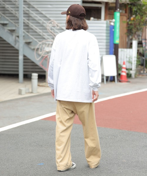 WEGO（ウィゴー）の「WEGO/ヘビーウエイト 刺繍BIGロンT（Tシャツ/カットソー・メンズ・ホワイト/杢グレー・MEDIUM/LARGE）」の19枚目の写真