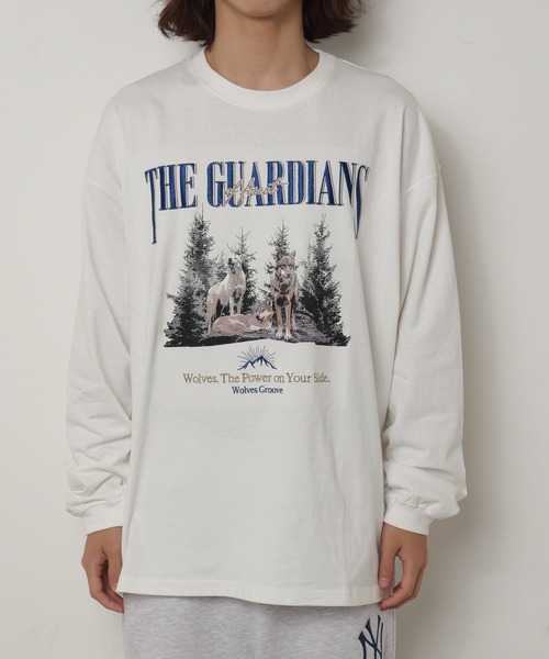 WEGO（ウィゴー）の「WEGO/ヘビーウエイト 刺繍BIGロンT（Tシャツ/カットソー・メンズ・ホワイト/杢グレー・MEDIUM/LARGE）」の20枚目の写真