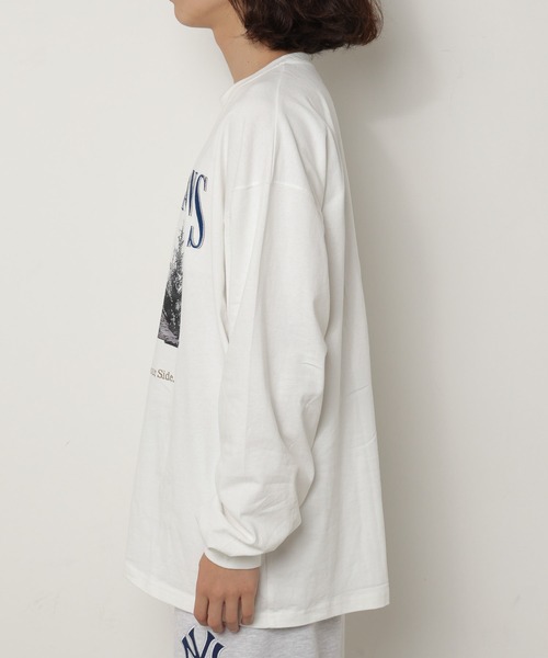 WEGO（ウィゴー）の「WEGO/ヘビーウエイト 刺繍BIGロンT（Tシャツ/カットソー・メンズ・ホワイト/杢グレー・MEDIUM/LARGE）」の21枚目の写真