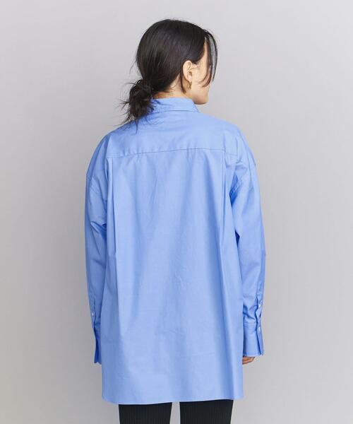 BEAUTY&YOUTH UNITED ARROWS（ビューティーアンドユースユナイテッドアローズ）の「コットンタイプライター レギュラーカラー オーバーシャツ -ウォッシャブル-（シャツ/ブラウス・レディース・ホワイト/ネイビー/ライトブルー・FREE）」の19枚目の写真