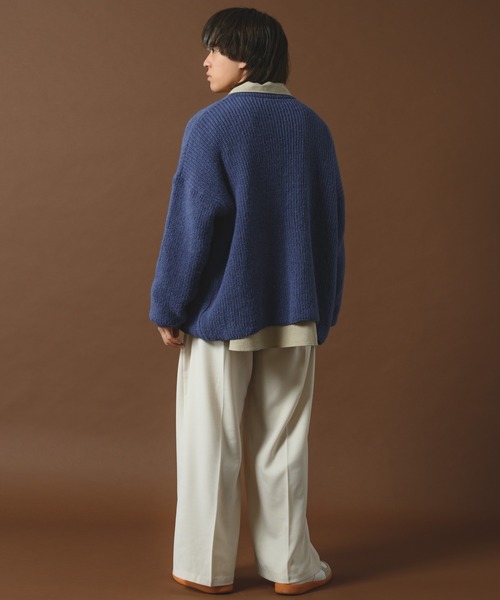 INTER FACTORY(インターファクトリー)の「古謝那伊留 - カラーカーディガン made in INTER FACTORY(カーディガン/ボレロ・メンズ・パープル/ブラウン/グリーン/ブラック/ブルー・SMALL/MEDIUM/LARGE)」の22枚目の写真