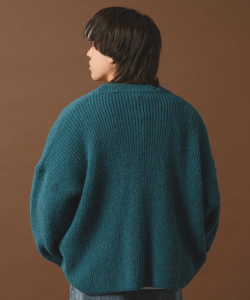 INTER FACTORY(インターファクトリー)の「古謝那伊留 - カラーカーディガン made in INTER FACTORY(カーディガン/ボレロ・メンズ・パープル/ブラウン/グリーン/ブラック/ブルー・SMALL/MEDIUM/LARGE)」の16枚目の写真