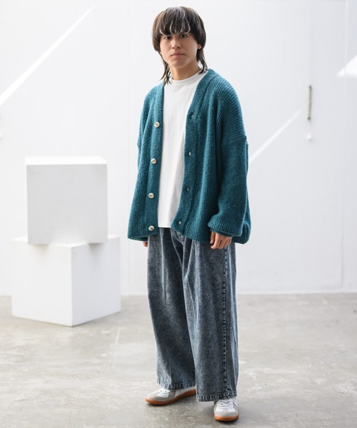 INTER FACTORY(インターファクトリー)の「古謝那伊留 - カラーカーディガン made in INTER FACTORY(カーディガン/ボレロ・メンズ・パープル/ブラウン/グリーン/ブラック/ブルー・SMALL/MEDIUM/LARGE)」の18枚目の写真