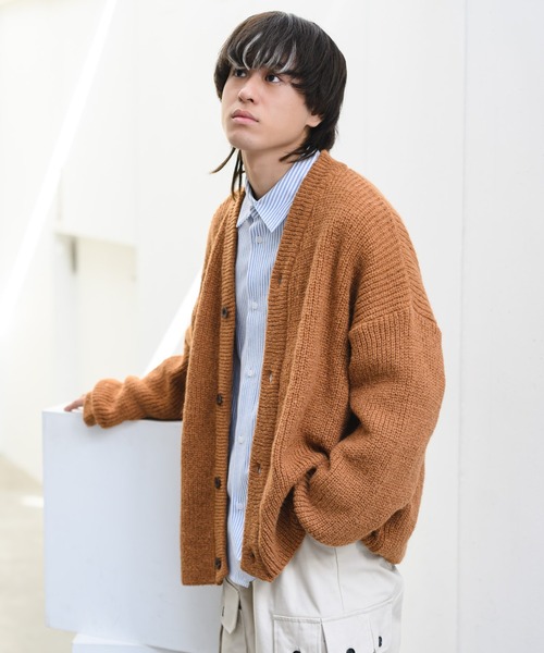 INTER FACTORY(インターファクトリー)の「古謝那伊留 - カラーカーディガン made in INTER FACTORY(カーディガン/ボレロ・メンズ・パープル/ブラウン/グリーン/ブラック/ブルー・SMALL/MEDIUM/LARGE)」の12枚目の写真