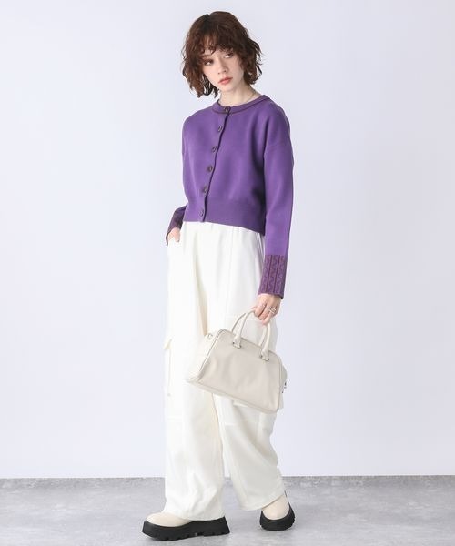 JEANASIS（ジーナシス）の「フラップポケットパンツ/167937（その他パンツ・レディース・ホワイト/ブラック・SMALL/MEDIUM）」の3枚目の写真