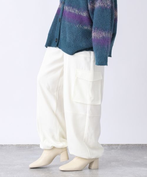 JEANASIS（ジーナシス）の「フラップポケットパンツ/167937（その他パンツ・レディース・ホワイト/ブラック・SMALL/MEDIUM）」の7枚目の写真