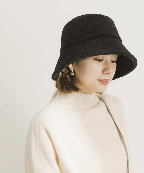 URBAN RESEARCH（アーバンリサーチ）の「リバーシブルボアハット（ハット・レディース・ベージュ/ブラック・FREE）」の5枚目の写真