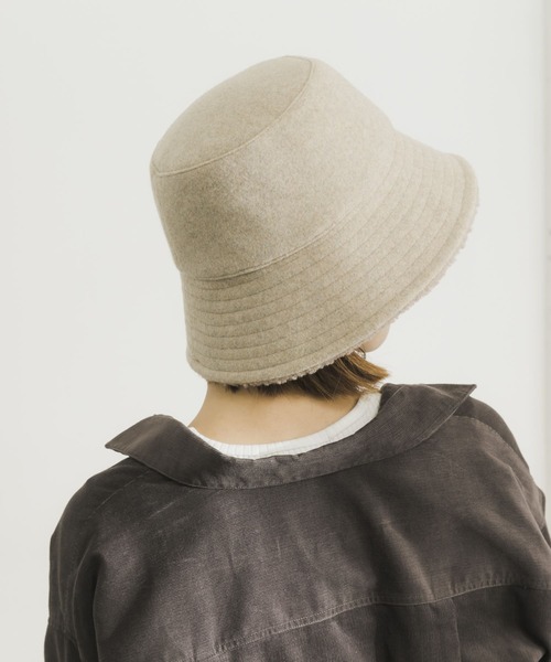 URBAN RESEARCH（アーバンリサーチ）の「リバーシブルボアハット（ハット・レディース・ベージュ/ブラック・FREE）」の16枚目の写真