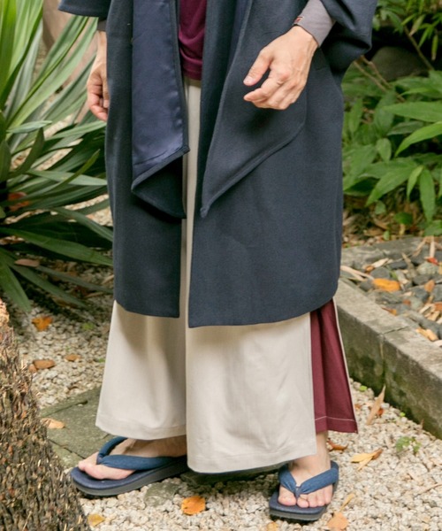 カヤ（カヤ）の「【カヤ】隠れ色 袴風メンズワイドパンツ（その他パンツ・メンズ・アイボリー/グリーン/ネイビー/スミクロ・FREE）」の18枚目の写真