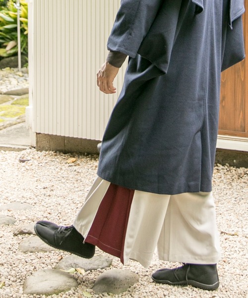 カヤ（カヤ）の「【カヤ】隠れ色 袴風メンズワイドパンツ（その他パンツ・メンズ・アイボリー/グリーン/ネイビー/スミクロ・FREE）」の10枚目の写真