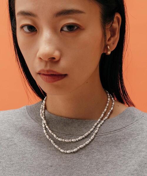 CITEN（シテン）の「＜CITEN＞ ビーズ 3WAY ネックレス（ネックレス・レディース・シルバー・FREE）」の5枚目の写真