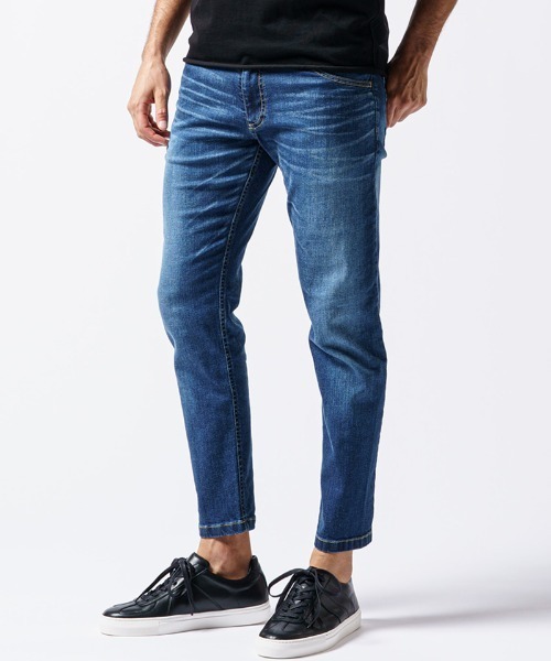 wjk（ダヴルジェイケイ）の「mp10522- thin denim(USED) デニムパンツ 