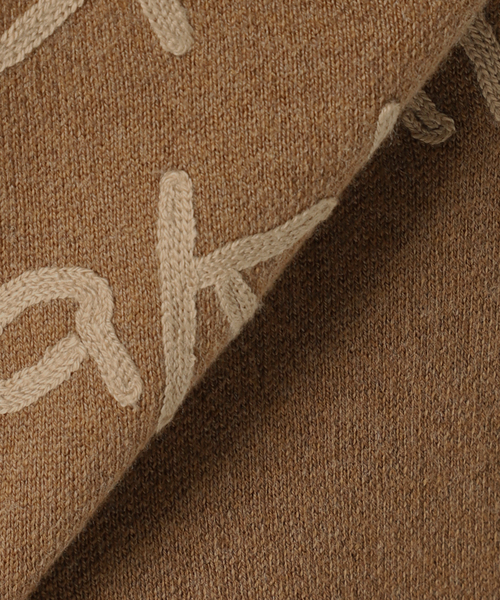 【タグ付き未使用品✨】FRAMeWORK Dessert ロゴ ニット　ブラウン FRAMeWORK（フレームワーク）の「Dessert ロゴ ニット（ニット