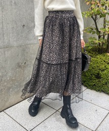 OLIVE des OLIVE | チュール重ねプリーツスカート(スカート)