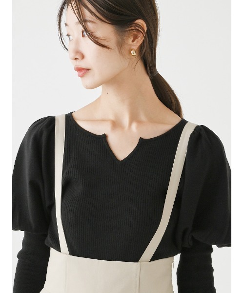 Stylevoice for xxx(スタイルヴォイスフォー)の「2WAYサスペンダー付きワイドパンツ(スラックス・レディース・チャコールグレー/グレイッシュベージュ・SMALL/MEDIUM)」の13枚目の写真