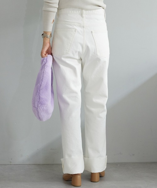 SHENERY（シーナリー）の「ロールアップワイドデニムパンツ（デニム