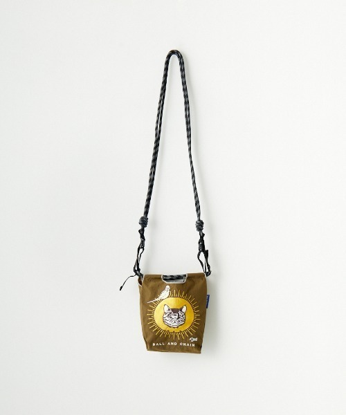 Ball&Chain 幾何学模様　ショルダーバッグ　ブラック　黒　刺繍 SOLD}ダブスタ ダブルスタンダードクロージング｜DOUBLE