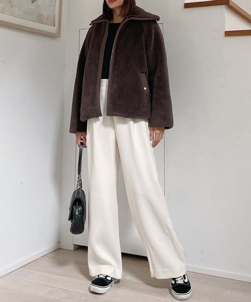 Vicente（ヴィセンテ）の「Short fur jacket（その他アウター・レディース・ブラウン/ベージュ・FREE）」の13枚目の写真