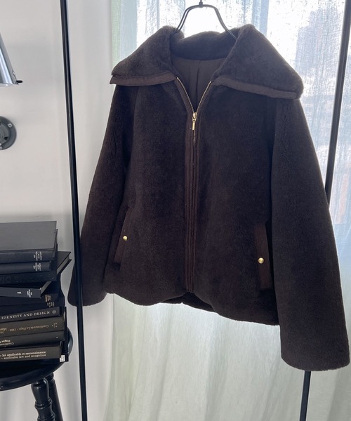 Vicente（ヴィセンテ）の「Short fur jacket（その他アウター・レディース・ブラウン/ベージュ・FREE）」の9枚目の写真