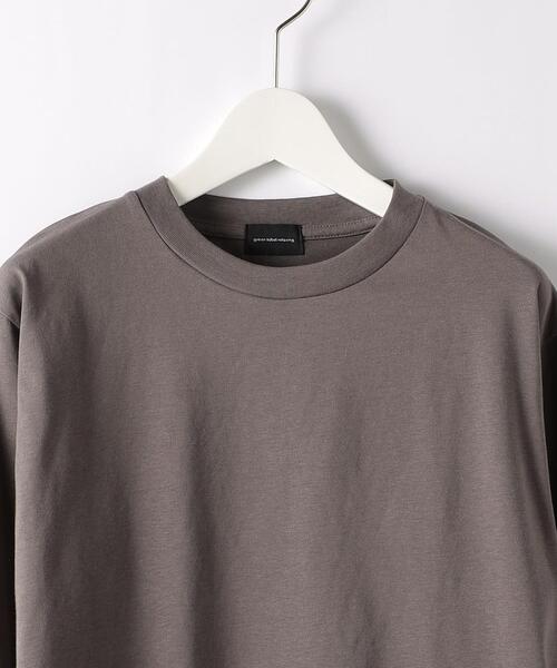 green label relaxing（グリーンレーベルリラクシング）の「ラウンドヘム クルーネック ロングスリーブ カットソー（Tシャツ/カットソー・メンズ・モカ/ホワイト/ライトグレー・M/L/S/XL）」の6枚目の写真