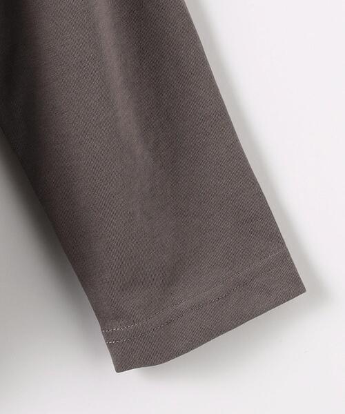 green label relaxing（グリーンレーベルリラクシング）の「ラウンドヘム クルーネック ロングスリーブ カットソー（Tシャツ/カットソー・メンズ・モカ/ホワイト/ライトグレー・M/L/S/XL）」の5枚目の写真