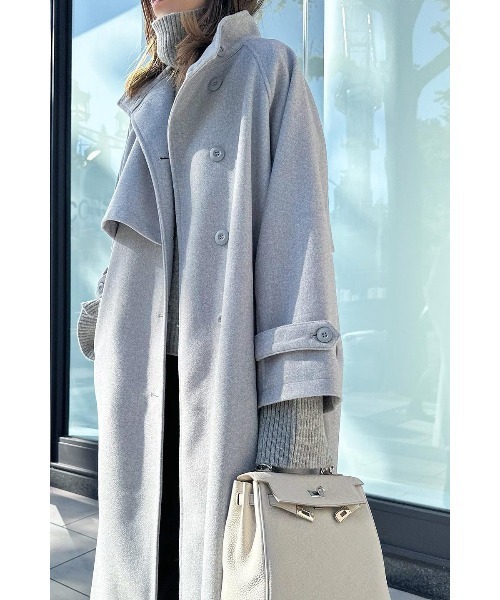 ZOZO限定】ウールライクスタンドカラーロングコート（その他アウター