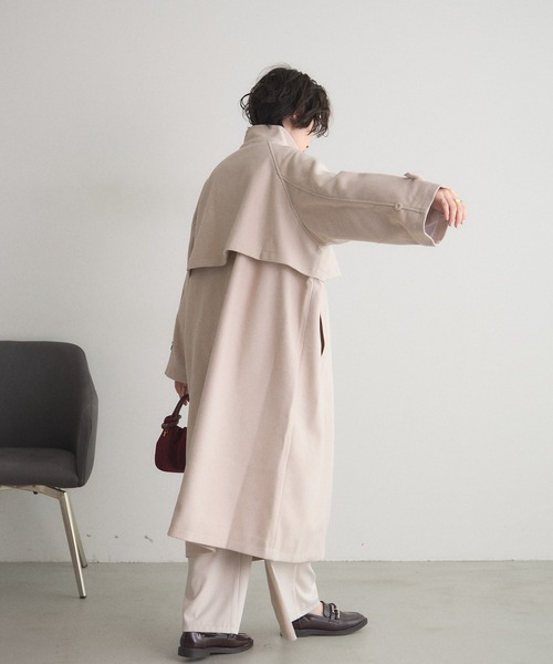 ZOZO限定】ウールライクスタンドカラーロングコート（その他アウター