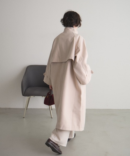 ZOZO限定】ウールライクスタンドカラーロングコート（その他アウター