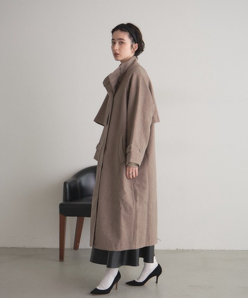 ZOZO限定】ウールライクスタンドカラーロングコート（その他アウター