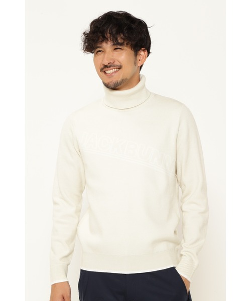 【Jack Bunny!!】Wジャガード タートルネックニットプルオーバー