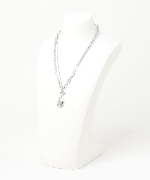 ieLS（イエルズ）の「金属アレルギー対応「ieLS」ステンレス　ダブルチェーンデザインネックレス（ネックレス・メンズ・ゴールド/シルバー・ONE SIZE）」の8枚目の写真