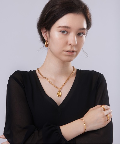 ieLS（イエルズ）の「金属アレルギー対応「ieLS」ステンレス　ダブルチェーンデザインネックレス（ネックレス・メンズ・ゴールド/シルバー・ONE SIZE）」の10枚目の写真