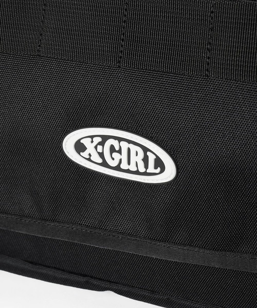 X-girl(エックスガール)の「OVAL LOGO MESSENGER BAG(ショルダーバッグ・レディース・ブラック/グレー・ONE SIZE)」の9枚目の写真