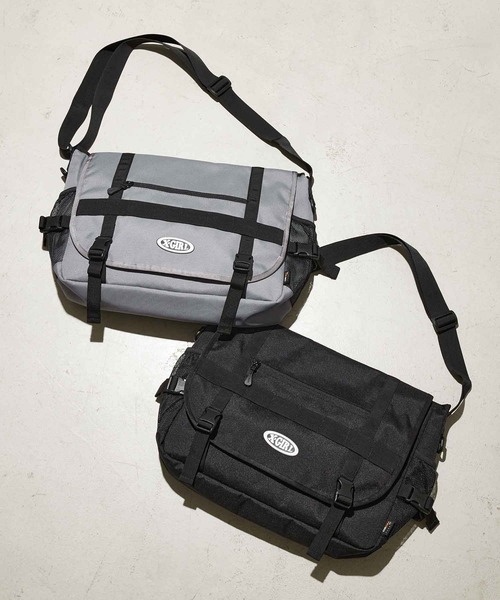 X-girl(エックスガール)の「OVAL LOGO MESSENGER BAG(ショルダーバッグ・レディース・ブラック/グレー・ONE SIZE)」の16枚目の写真