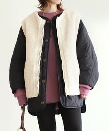 reca | ボアベスト付きキルティングジャケット(その他アウター)