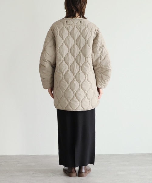 reca（レカ）の「ボアベスト付きキルティングジャケット（その他アウター・レディース・アイボリー/ベージュ/ブラック・M）」の14枚目の写真
