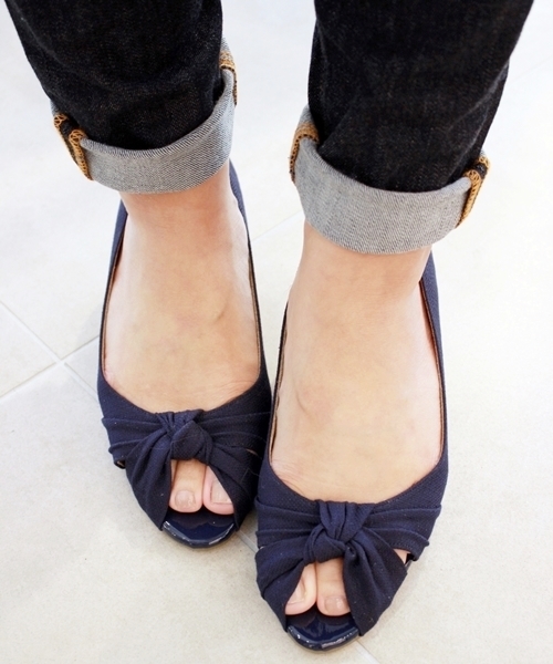 LE TALON（ルタロン）の「◇5.5CMムスビメオープントゥウエッジ（パンプス・レディース・ゴールド/ブラック/グリーン系その他/ネイビー/レッド・37/35.5/35/37.5/38/36/36.5）」の4枚目の写真