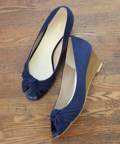 LE TALON（ルタロン）の「◇5.5CMムスビメオープントゥウエッジ（パンプス・レディース・ゴールド/ブラック/グリーン系その他/ネイビー/レッド・37/35.5/35/37.5/38/36/36.5）」の9枚目の写真