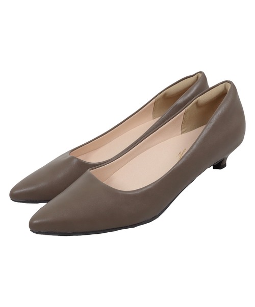 KOBE LETTUCE（コウベレタス）の「走れるパンプス ポインテッドトゥ3cmヒール（パンプス・レディース・シルバー系/グレー/ブラック系1/ブラック/ベージュ/グレイッシュベージュ/ベージュ系1/レオパード/ブラック系・3L/LL/M/L/S/XS）」の6枚目の写真