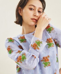 27 GRACECONTINENTAL グレースコンチネンタル 花柄 ブラウス フラワープリントタックブラウス / GRACE CONTINENTAL | GRACE