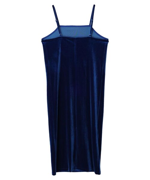 earth music&ecology（アースミュージックアンドエコロジー）の「ベロアキャミドレ（ワンピース・レディース・ブルー/ブラック/ピンク・FREE）」の10枚目の写真