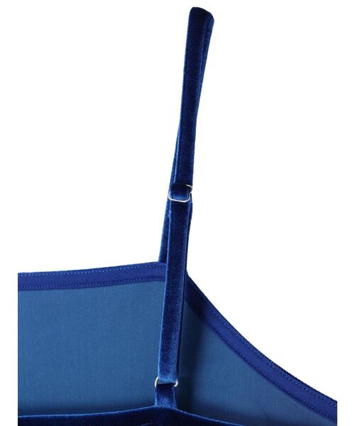 earth music&ecology（アースミュージックアンドエコロジー）の「ベロアキャミドレ（ワンピース・レディース・ブルー/ブラック/ピンク・FREE）」の15枚目の写真