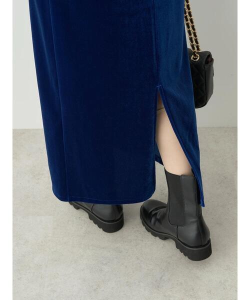 earth music&ecology（アースミュージックアンドエコロジー）の「ベロアキャミドレ（ワンピース・レディース・ブルー/ブラック/ピンク・FREE）」の22枚目の写真